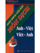 Giáo Khoa Căn Bản Môn Dịch Anh  Việt - Việt  Anh 
