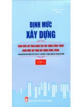 Định mức xây dựng  : Tập 1 