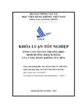 Nâng cao tài sản thương hiệu định hướng khách hàng của cảng hàng không Tuy Hòa 