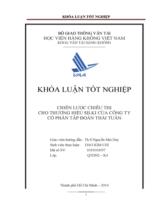 Chiến lược chiêu thị cho thương hiệu silki của công ty cổ phần tập đoàn Thái Tuấn