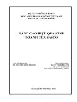 Nâng cao hiệu quả kinh doanh của Sasco