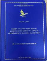 Nghiên cứu chất lượng dịch vụ logistics hàng không của công ty cổ phần dịch vụ hàng hoá Tân Sơn Nhất 