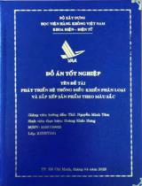 Phát triển hệ thống điều khiển phân loại và sắp xếp sản phẩm theo màu sắc 