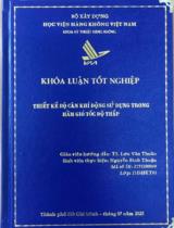 Thiết kế bộ cân khí động sử dụng trong hầm gió tốc độ thấp 