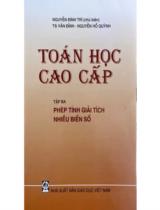 Toán học cao cấp.Tập 3: Phép giải tích nhiều biến số 