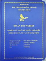 Nghiên cứu thiết kế thuật toán điều khiển bãi rửa xe và giữ xe tự động 